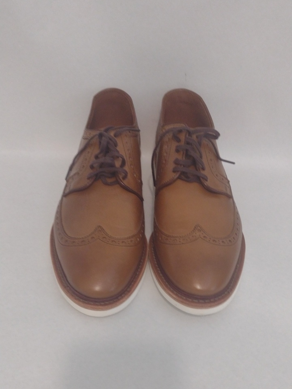 Allen Edmonds Brown Wingtip Leather Lace-Up Shoes (J929)